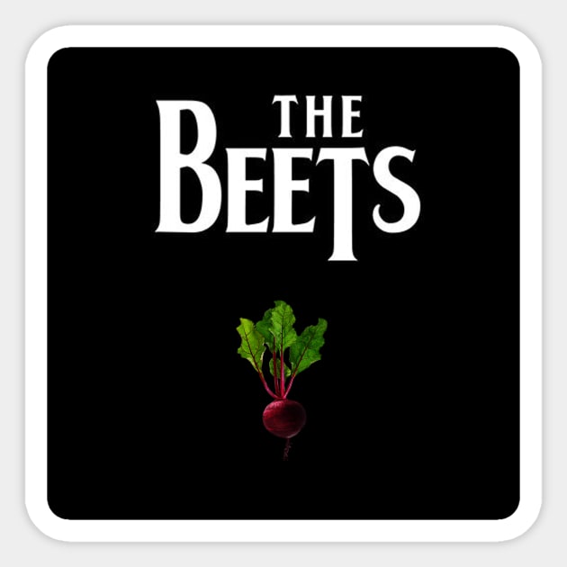 The Beets Band Shirt Sticker by DV8Works